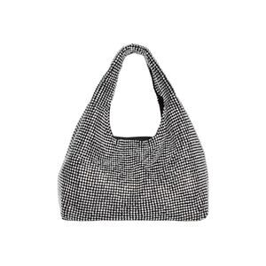 I.N.C. International Concepts Rhinestone Pewter Hobo Mini Purse